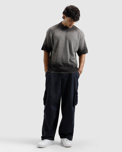 Washed Waffle Knit Essential Tshirt