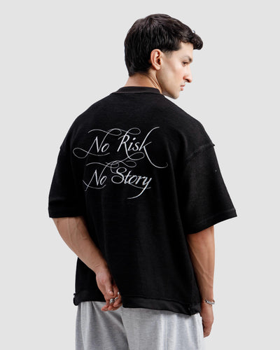 Reverse Detail No Risk No Story Tshirt