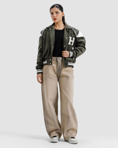 Corduroy Varsity Jacket