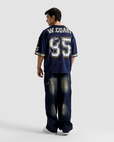 85 Varsity Print Mesh Tshirt