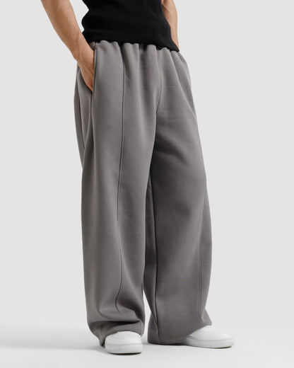 Straight-Leg Baggy Trousers