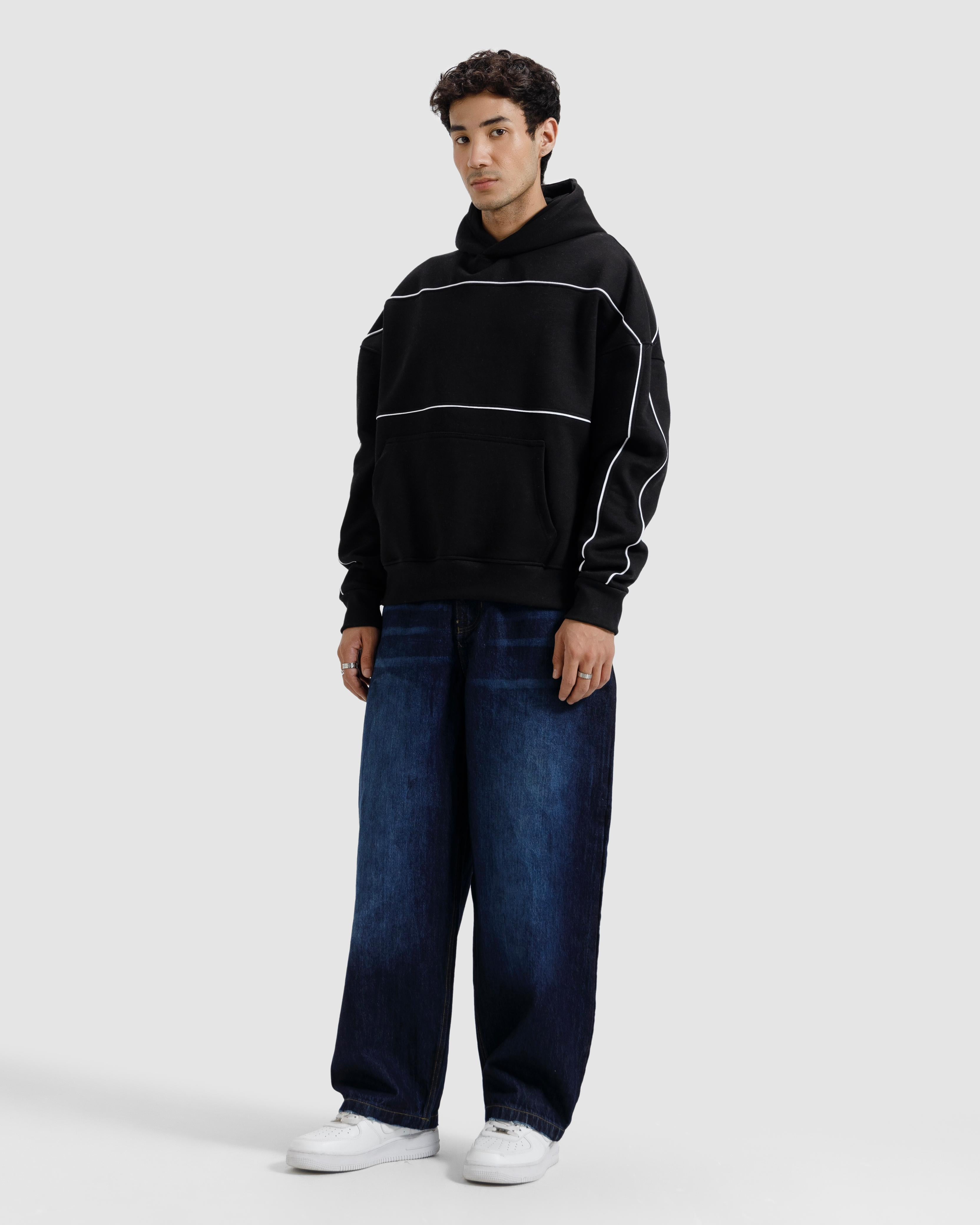 Pipping Detail Hoodie