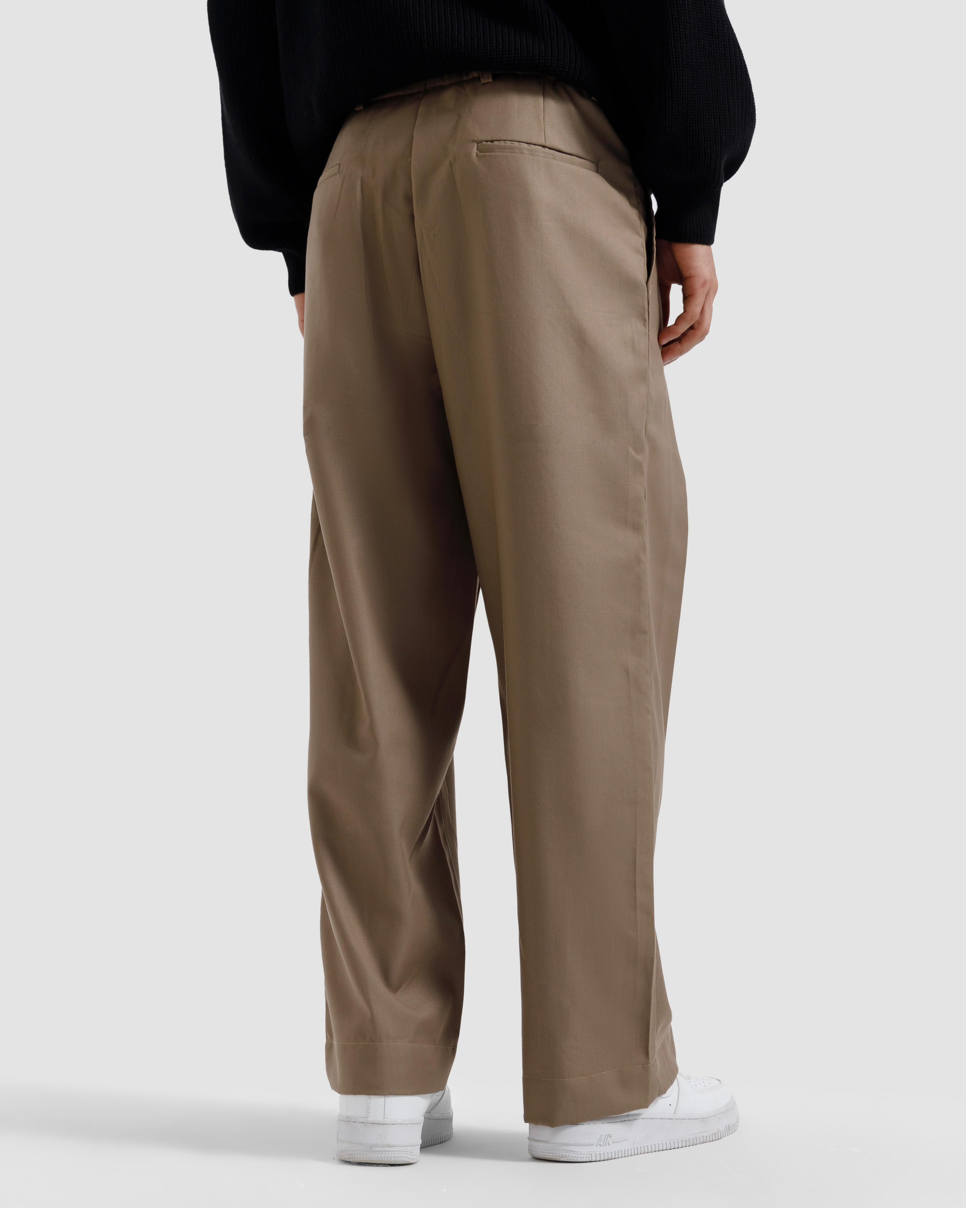 Tailored Pinstriped Pleated Pants