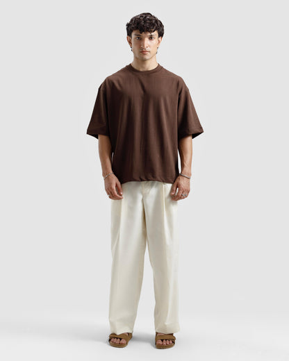 Boxy Seam Detail Basic Essential