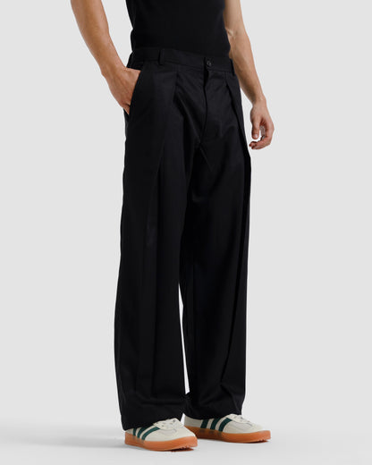 Tailored Pinstriped Pleated Pants