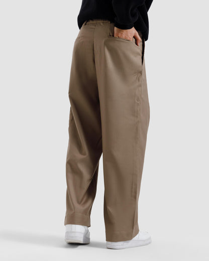 Tailored Pinstriped Pleated Pants