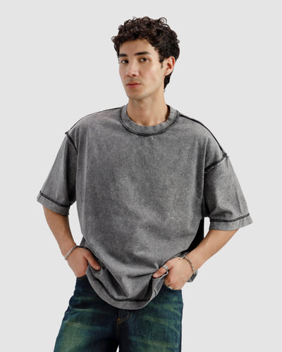 Raw Details Washed Boxy Tshirt