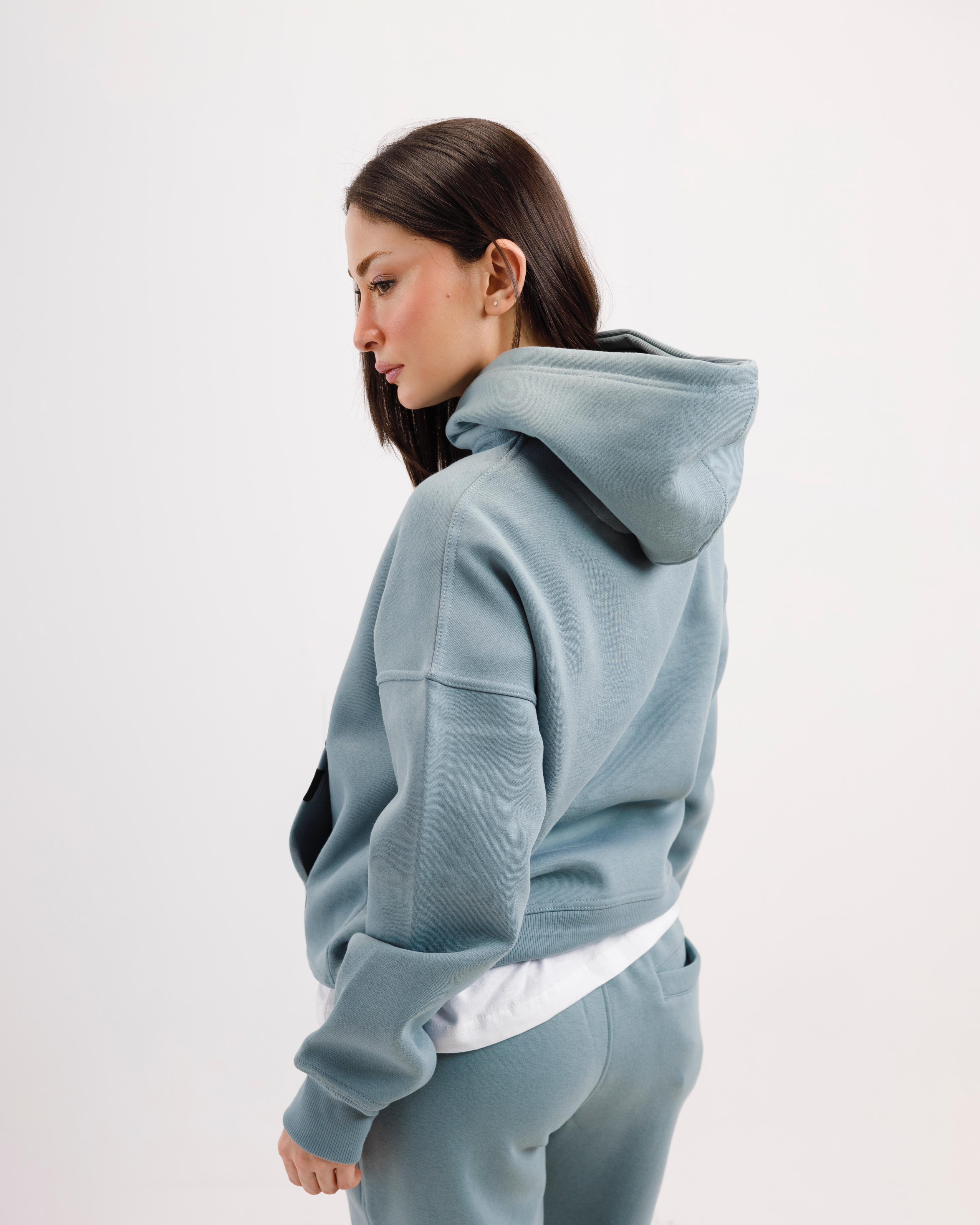 Cyan Essential Hoodie