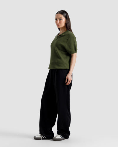 Textured Knit Polo