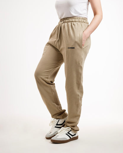 Sand Beige Essential Straight Trouser