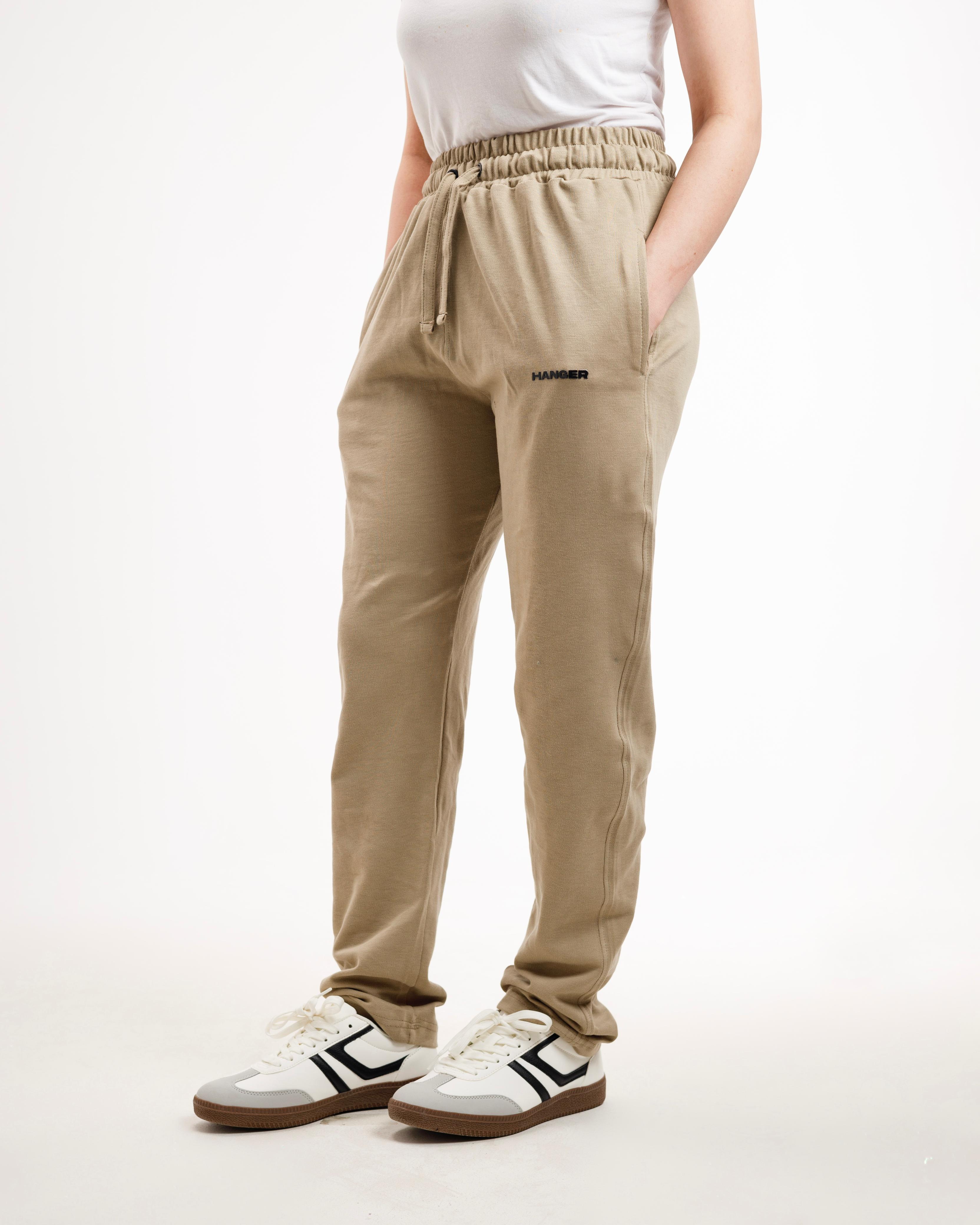 Sand Beige Essential Straight Trouser