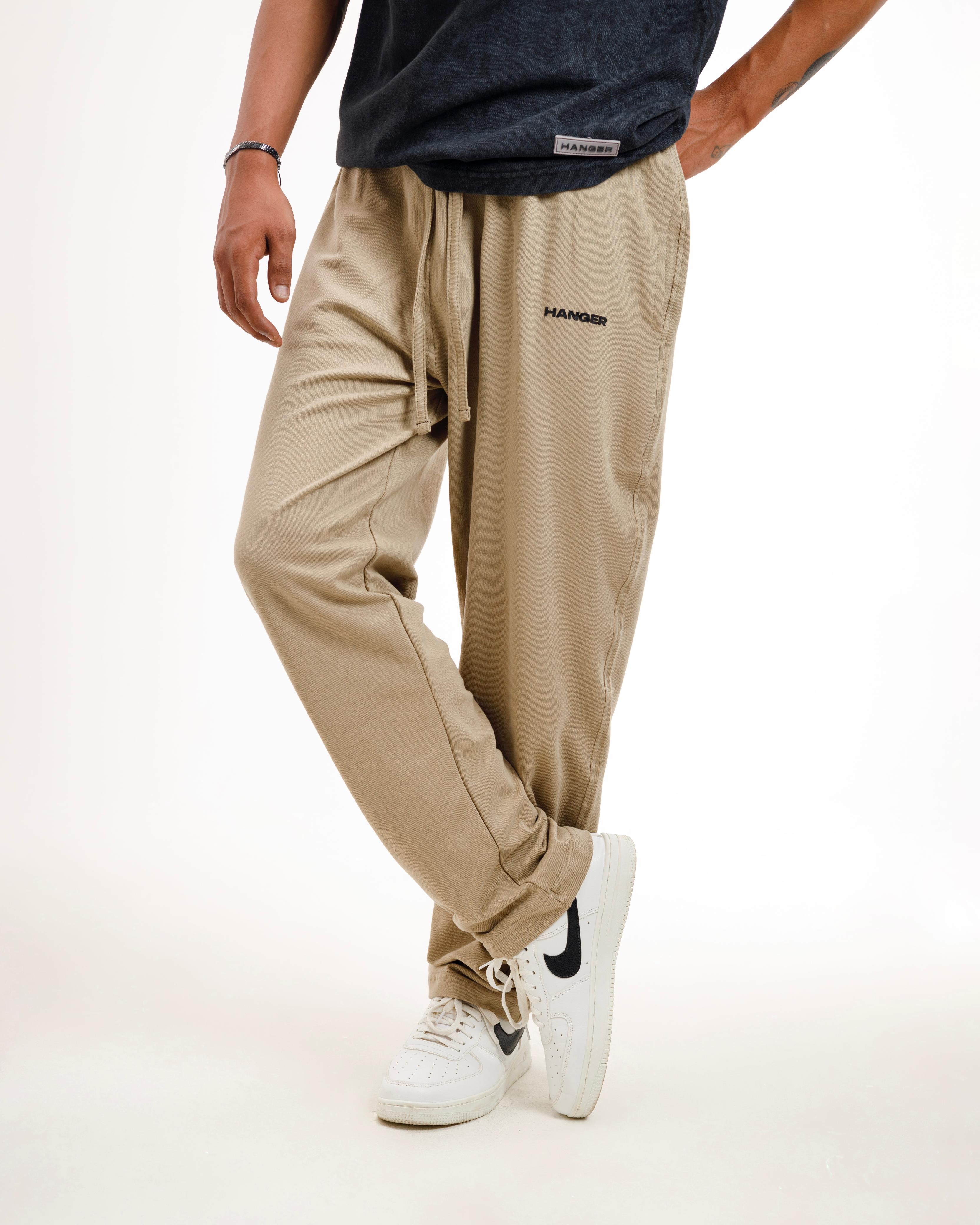 Sand Beige Essential Straight Trouser