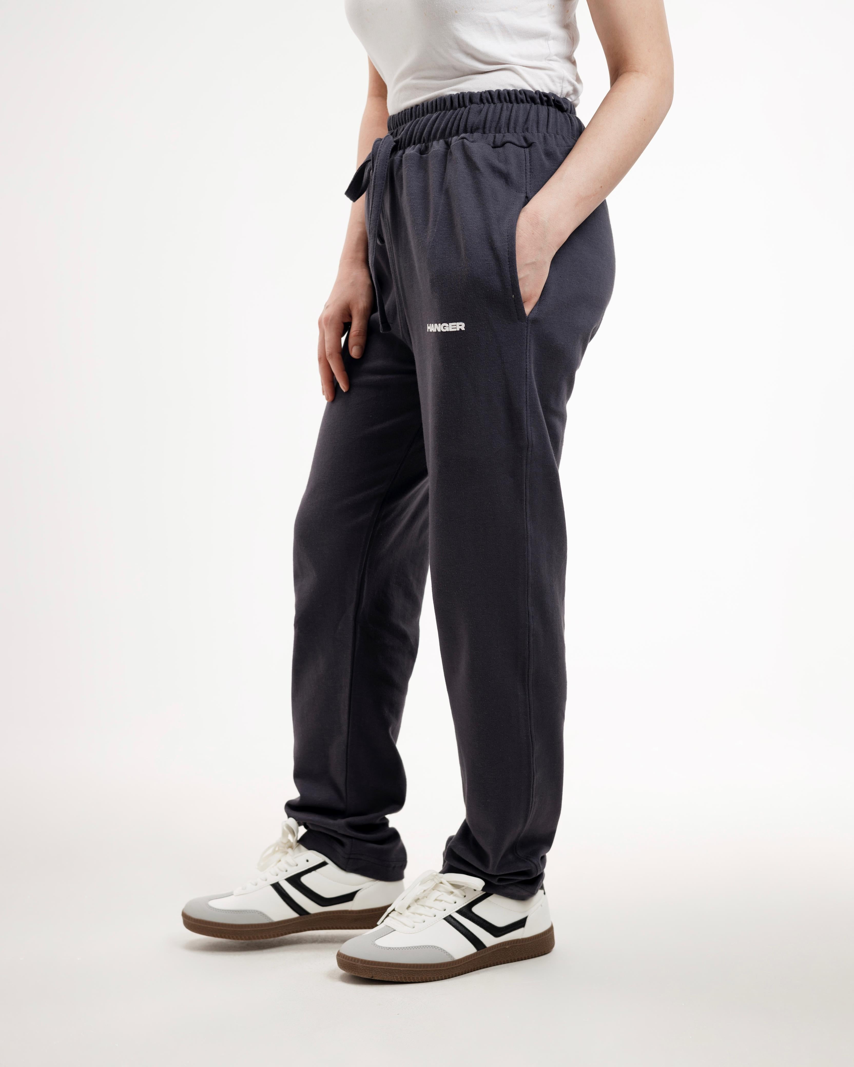 Dark Gray Essential Straight Trouser