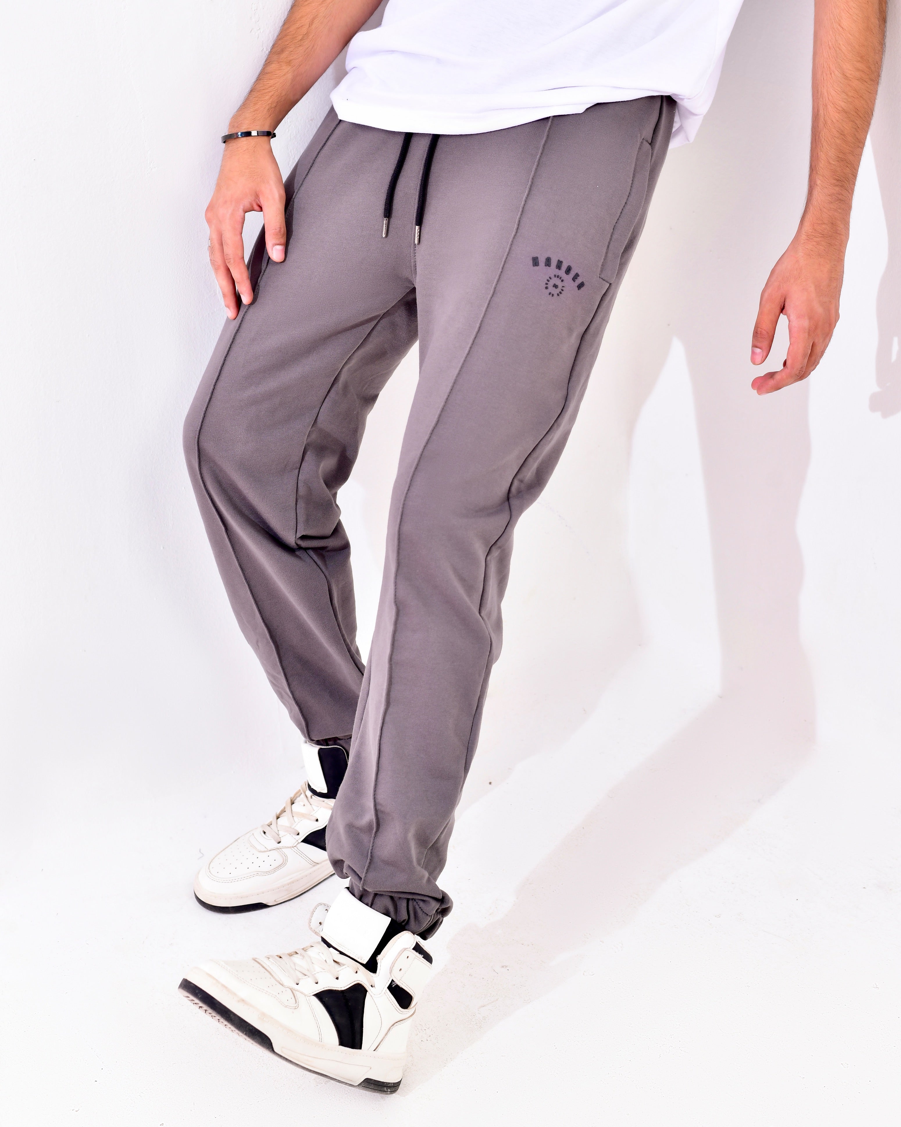 Space Gray Pleated Trousers