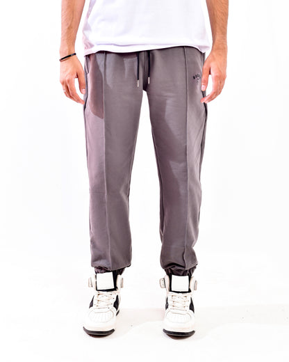 Space Gray Pleated Trousers