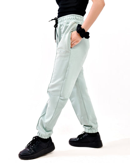 Mint Pleated Trousers