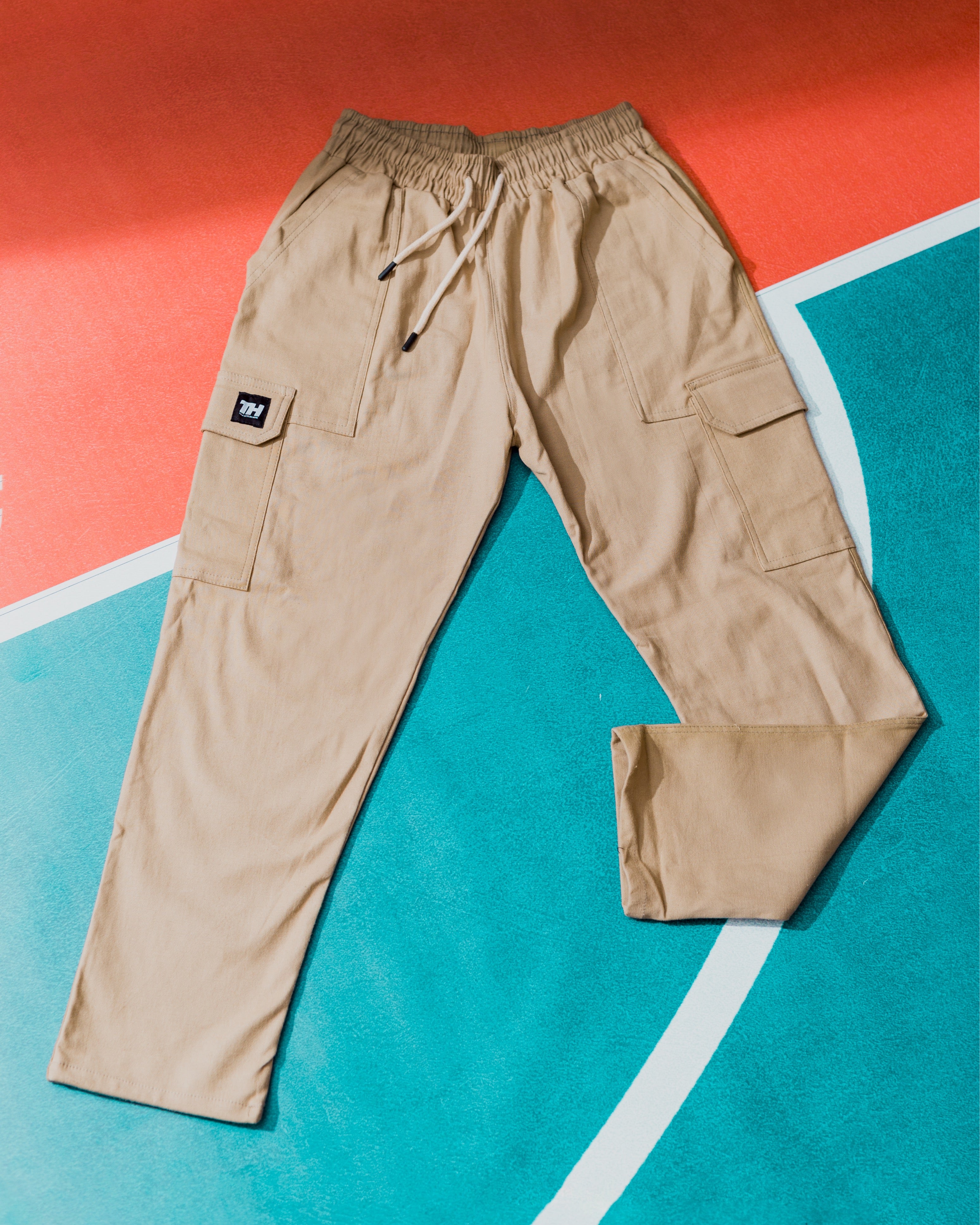 Beige Cargo Pants