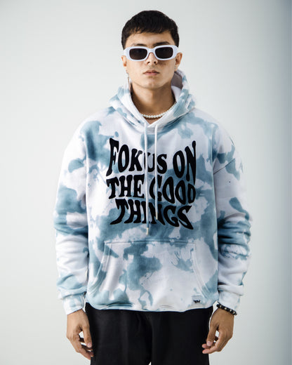 Focus On The Good Dye Effect Hoodie