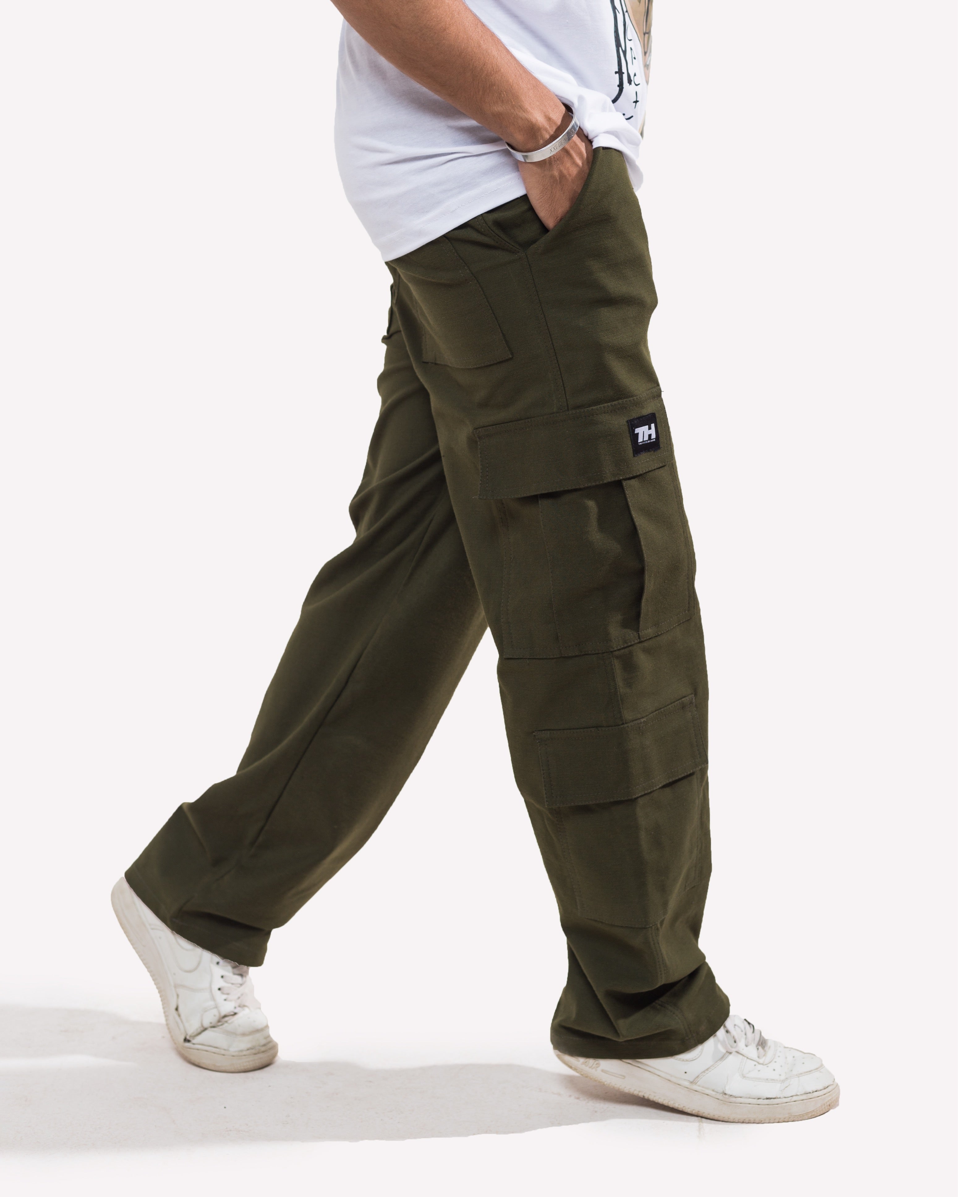 Olive Green Cargo Pants